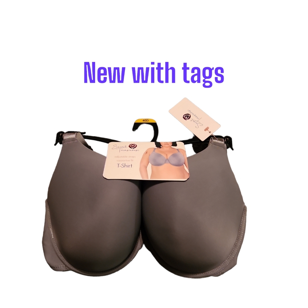 **NWT** t-shirt bra gray